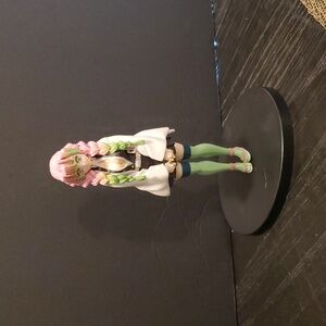 Anime Character Figurine with Pink and Green Hair